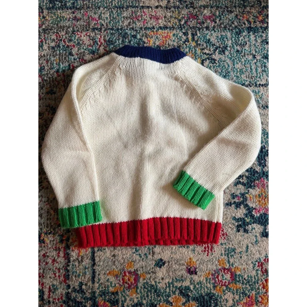 Vintage 90s Young Set Tic‎ Tac Toe Sweater Size 4T Kidcore Play